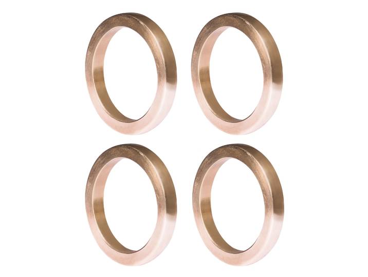 Himla Rond de serviette Vasa Lot de 4 Bronze