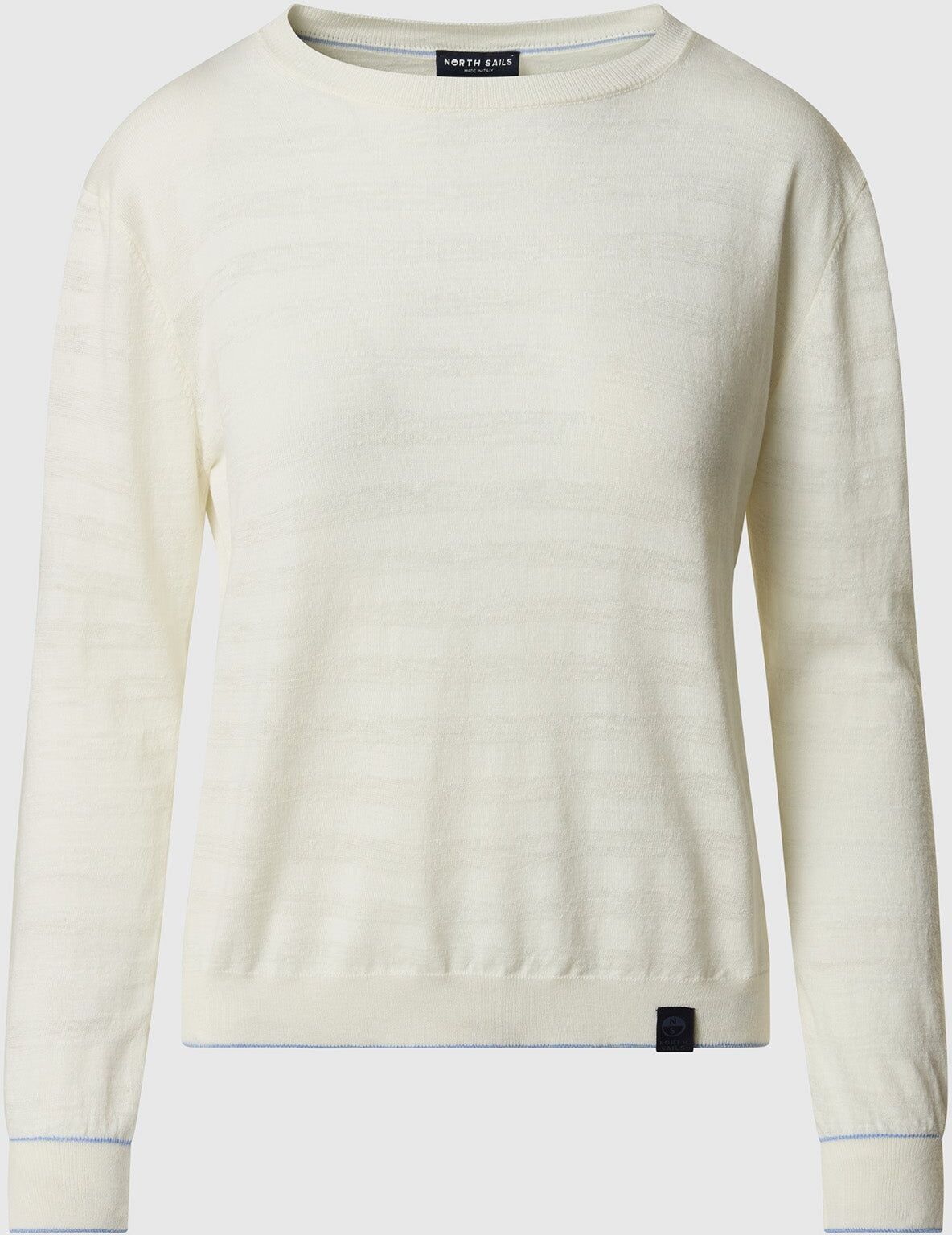 North Sails Gestreifter Pullover mit U-Boot-Ausschnitt Marshmallow XL