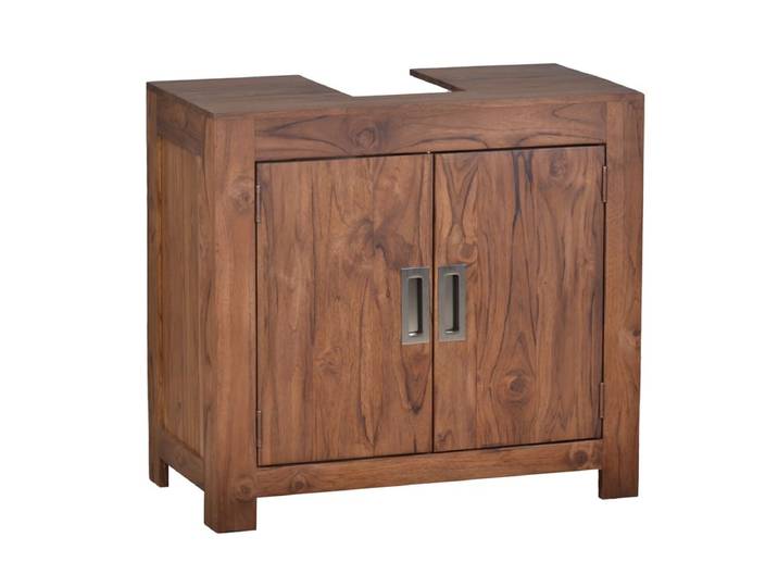 MiaMöbel Bad Unterschrank für Waschbecken Massivholz Teak Modern Indien Indisch