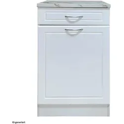 HTI-Living, Regal, Küchenunterschrank Jenna Country Weiss 50 cm (50 x 50 x 83 cm)