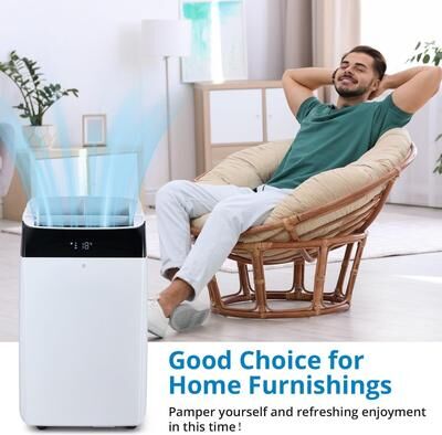Yun Enhanced Cooling Portable Air Conditioner - Efficient 14000 BTU, Air Conditioner whit Dual Motors