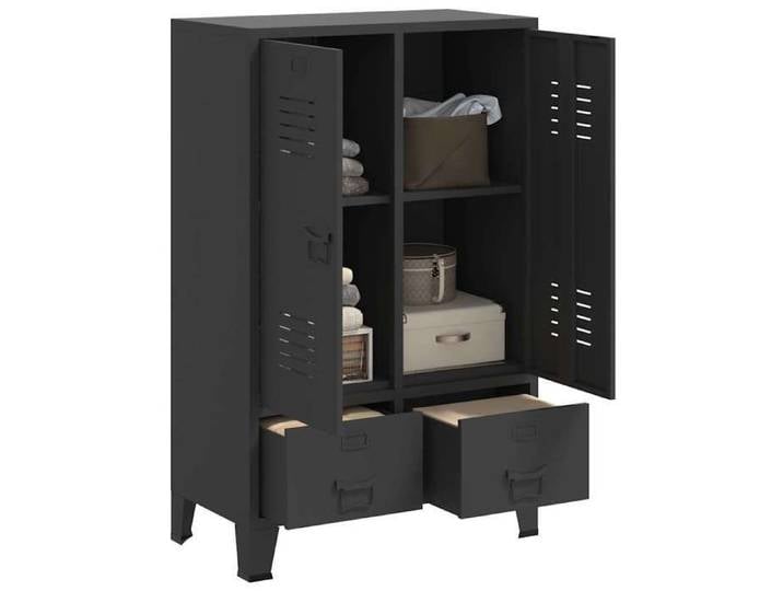 Armoire MGH - Garde-robe Chambre - industrielle An - MODERNE Garde-robe industrielle Anthracite 67x35x107 cm Acier 98604