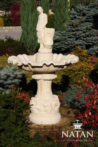 Zierbrunnen Springbrunnen Skulptur Brunnen Dekoration Garten Fontaine 157cm
