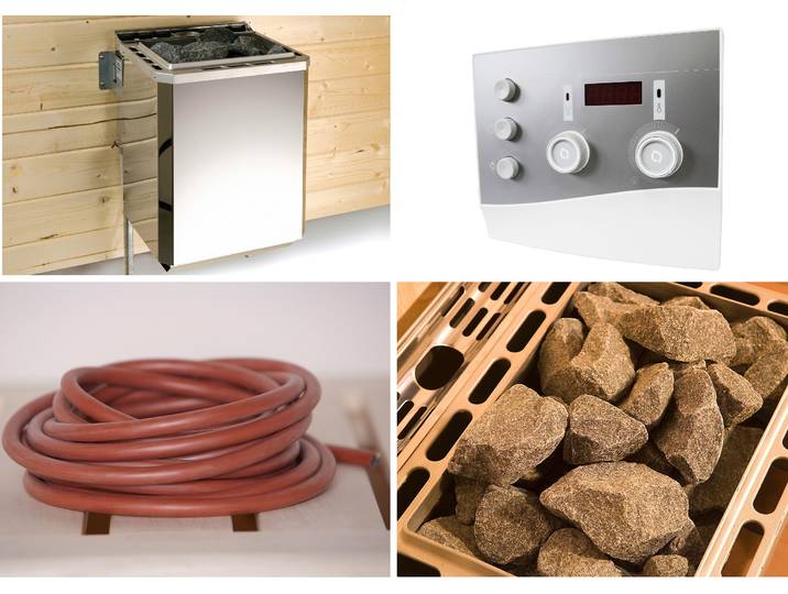 Bio-Saunaofen WEKA Technikpaket 2 , silber (silberfarben), Saunaöfen, Bio-Saunaofen
