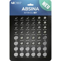 Absina Knopfzellen-Set 1 St. Alkali-Mangan 401008-2