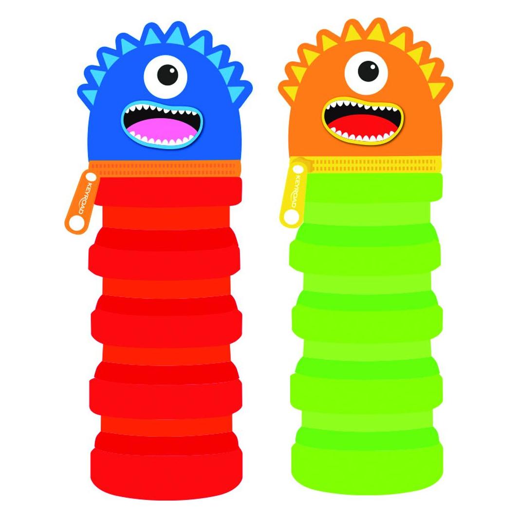 Keyroad Silikon-federmäppchen, monster, tube, farbmischung (45650177)