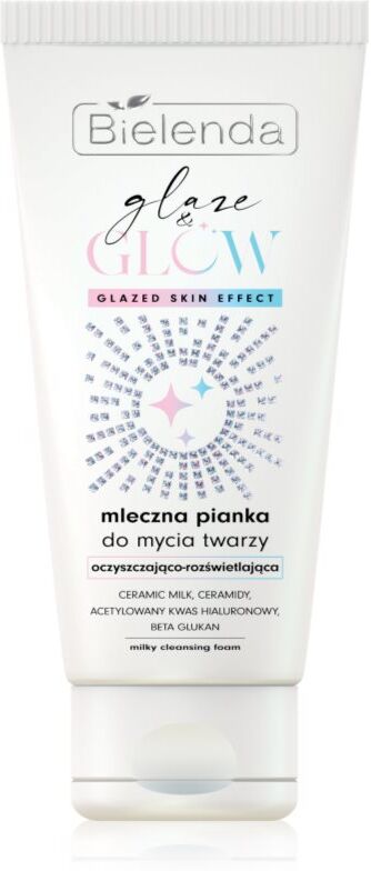 Bielenda GLAZE & GLOW makeup removing foam cleanser 135 g