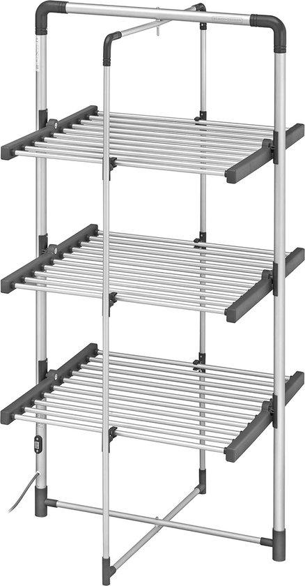 3-Stufiger Heizwäscheständer Aluminium energieeffizient kompakt