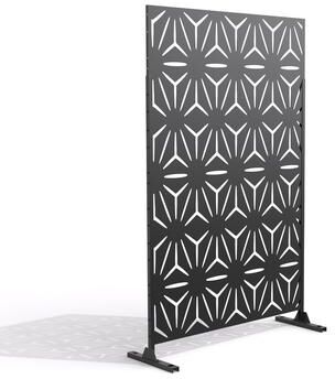 Uixe "Free Standing Metal Privacy Screen Panel Decorative Outdoor Privacy Screen - 72""H x 47""W"