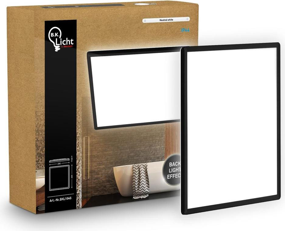 B.K.Licht LED plafondpaneel met up-and-down verlichting voor badkamer en woonkamer