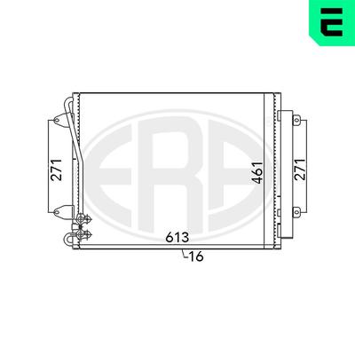 ERA Kondensator, Klimaanlage 667108 für VW