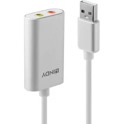 Lindy 42926 Audio-Konverter Silber, Weiß