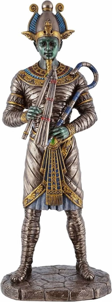 Veronese Design Osiris Egyptische God Beeld - B/D/H: 27 x 10,5 x 8,5 cm
