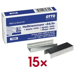 OTTO Office 15x Heftklammern »24/6«