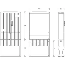 uesa Flachschrank A100-1000