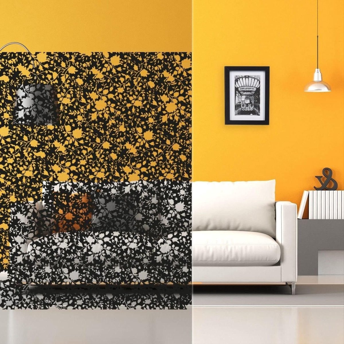 Zelfklevende decoratieve raamfolie met kleurverloop voor privacy