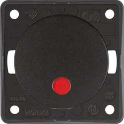 Berker Kontroll-Wippschalter schwarz/gl, roter Linse 937522510