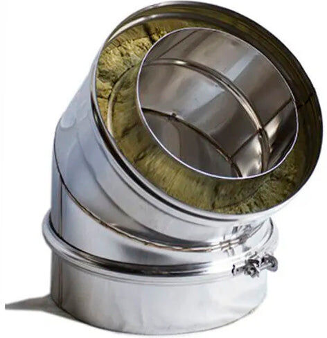 My-Barbecue Cotovelo de 45° ISOLADO para Forno a Lenha em Tijolos AC68F