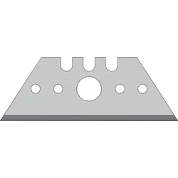 Trapezklinge L52xB18,7xS0,65mm m.Lochung 50 St./Spender TECWERK