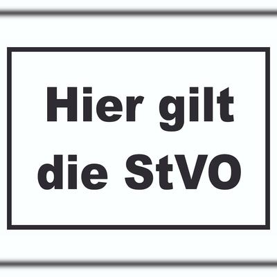 HB-Druck Hier gilt die StVO Schild Strassenverkehrsordnung A3 (297x420mm)