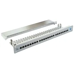 EKU EasyLink Patchpanel Cat.6 / ClassE 24xRJ45 1HE RAL7035