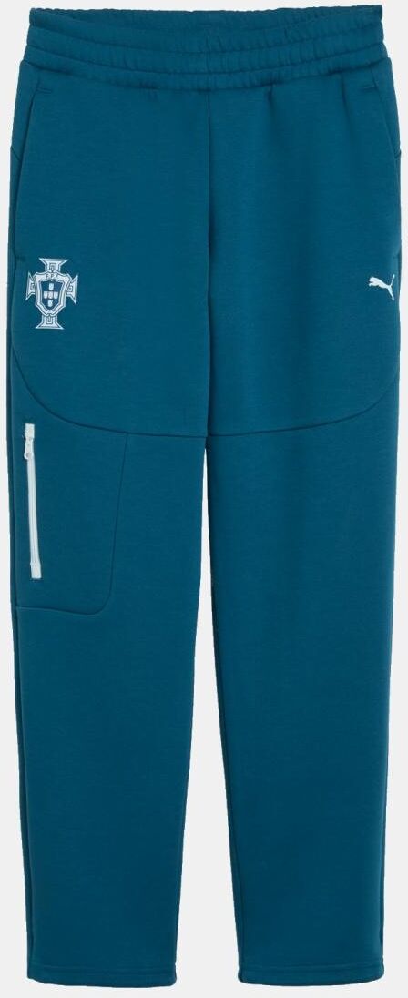Puma Pantalones cortos de Futbol de Infantil FPF TECH Sweat Jr .  (8-9 años) Verde
