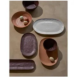 Broste Copenhagen Schale 'Shape' Porzellan.14533352, Schüssel + Schale, Braun