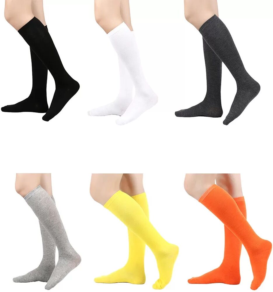 INF 6er-Packung Mid-Calf-Socken – Baumwoll-Spandex-Mischung für Komfort und Stil