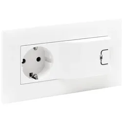Legrand 864123 Niloe Step Schutzkontakt Steckdose + USB 1000mA Komplett Farbe: Ultraweiß