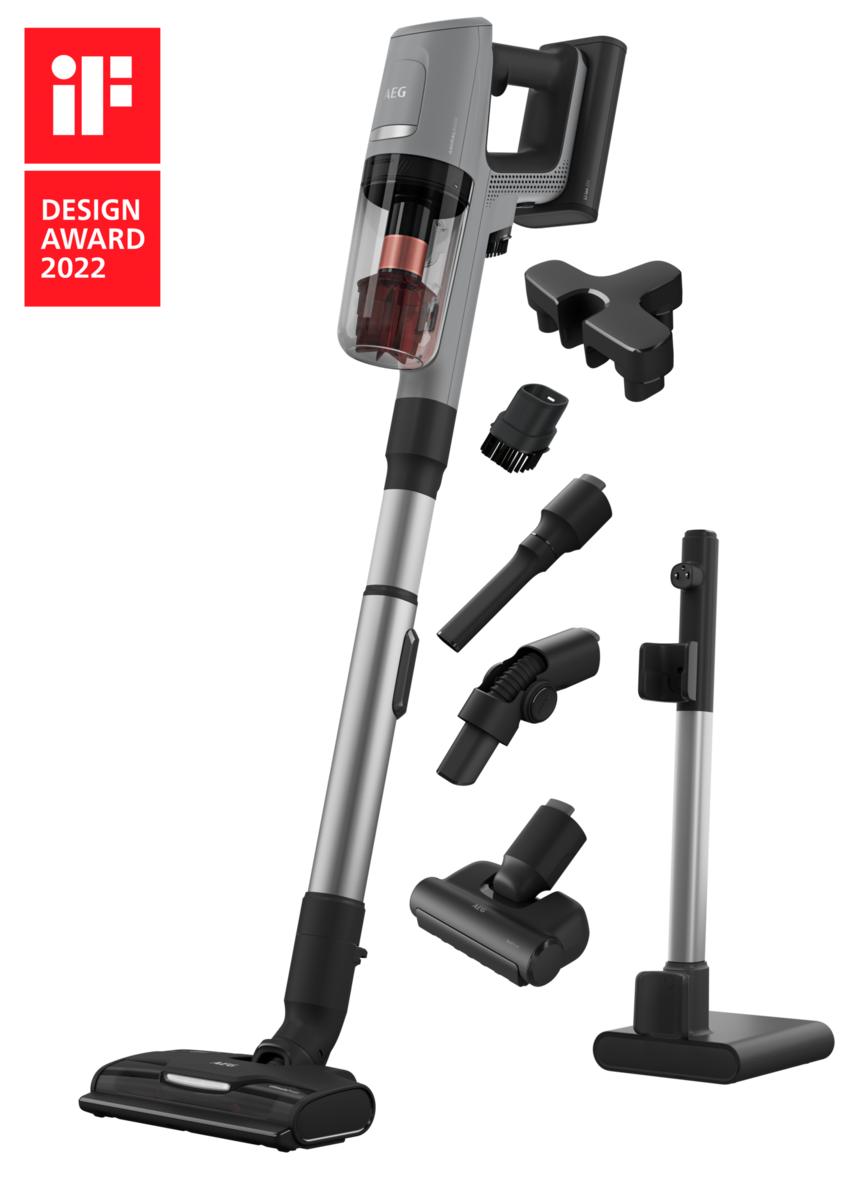 AEG AP81 ANIMAL 8000 Akku-Staubsauger kabellos /Akkulaufzeit bis zu 60 Minuten* / Modell 2021 / Farbe: Urban Grey AP81AB25UG Grau