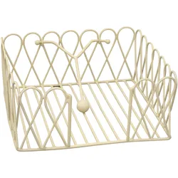 Krasilnikoff Serviettenhalter, 19x19cm, weiss