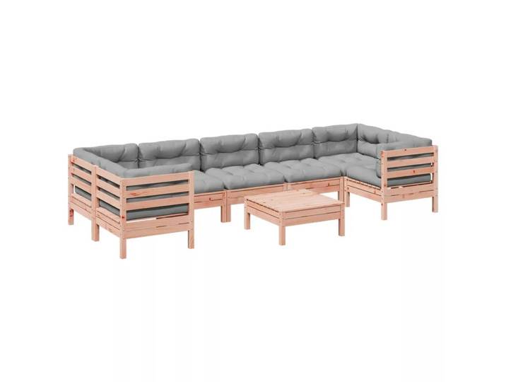 VidaXL - Garten sofagarnitur douglas wood, One Size, Braun