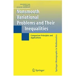 Nonsmooth Variational Problems and Their Inequalities, Fachbücher von Vy Khoi Le, Dumitru Motreanu, Siegfried Carl