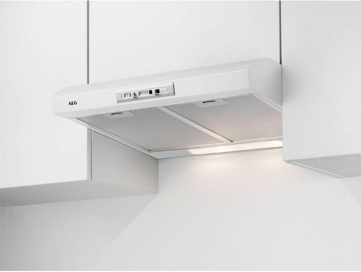 AEG Unterbauhaube DUB2610W Abluft- und Umluftbetrieb, mit LED-Beleuchtung, drei Leistungsstufen