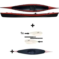 Nortik Scubi SPEED JUBELPAKET rot Faltboot Luftboot Hybridkajak