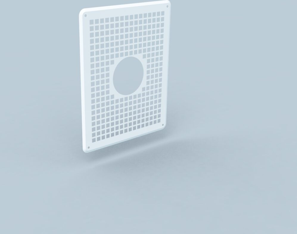 Grille de ventilation Bertrams Polyline EW 40LG80 DN 80, pour ventilation arrière