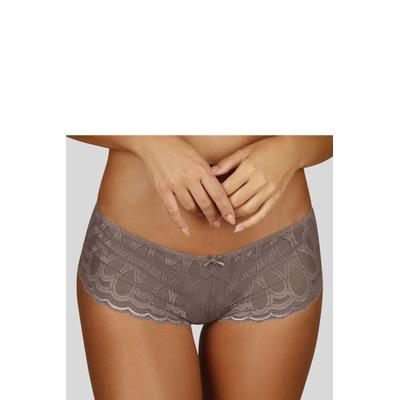 Panty LASCANA "Evita", Damen, Gr. 48/50, Spitze, beige (sand), Spitze, Obermaterial: 90% Polyamid, 10% Elasthan, Unterhosen Panty, aus leicht transparenter Spitze