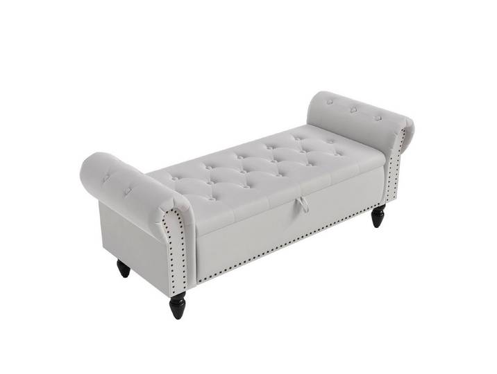 TLGREEN Bettbank Doppelter Hocker mit Stauraum, (Samt,Eleganz und Komfort mit Stauraum), Multifunktionsbank für Wohnzimmer,Schlafzimmer