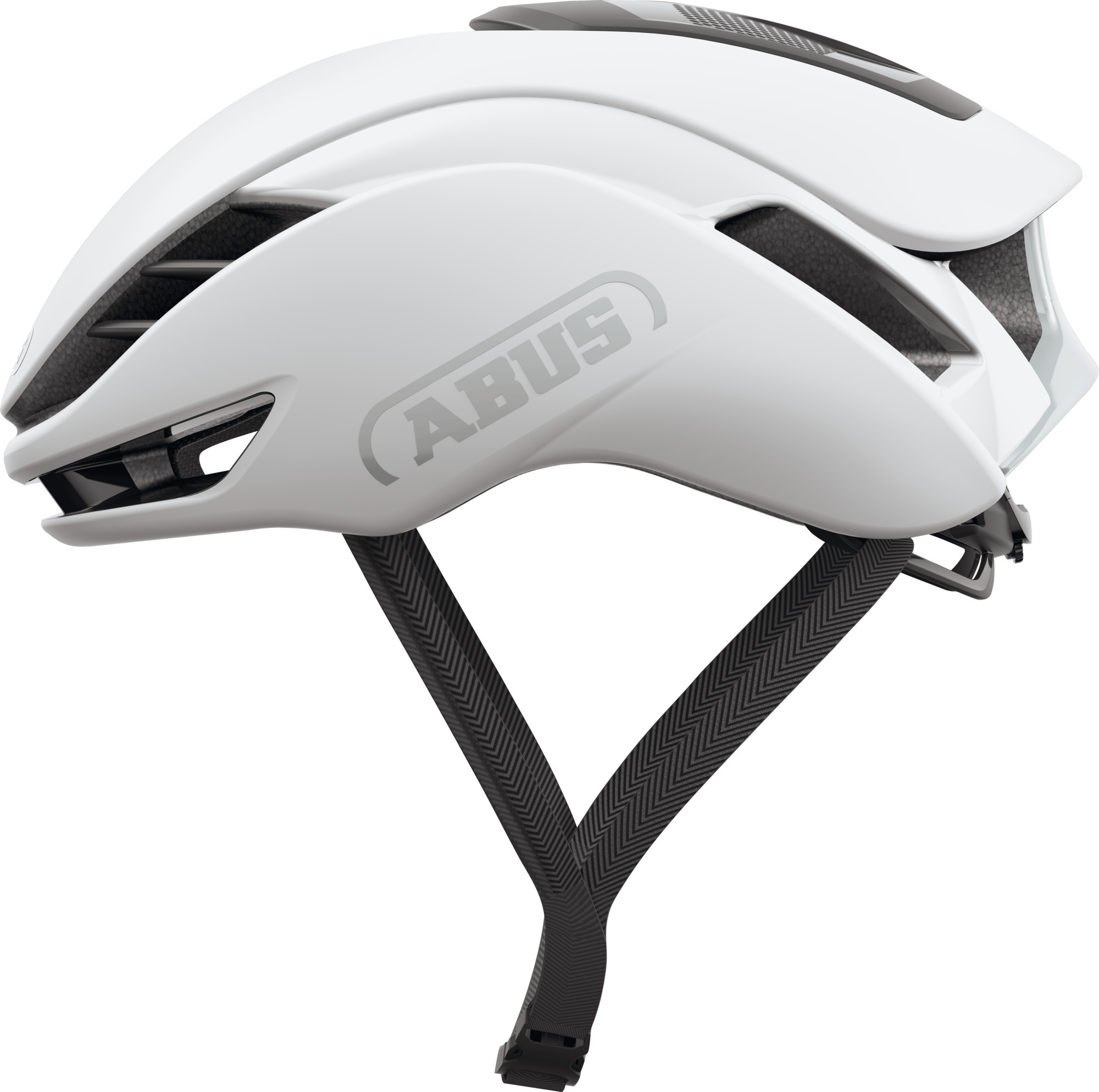 ABUS Rennradhelm GameChanger 2.0 - High Performance Aerohelm mit optimierter Aerodynamik und Belüftung - für Damen und Herren - Weiß, Größe L (57-61 cm)