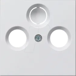 GIRA55 COAX RWG - Abdeckung für Koaxial-Antennensteckdose Reinweiß glänzend