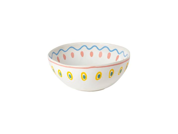 Handgefertigte Salatschüssel „Summer Bliss Octopus“ Multicolor Costa Nova
