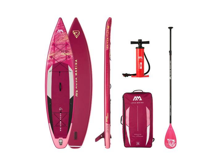 Aqua Marina Stand Up Paddle Touring CORAL rasberry 350 cm