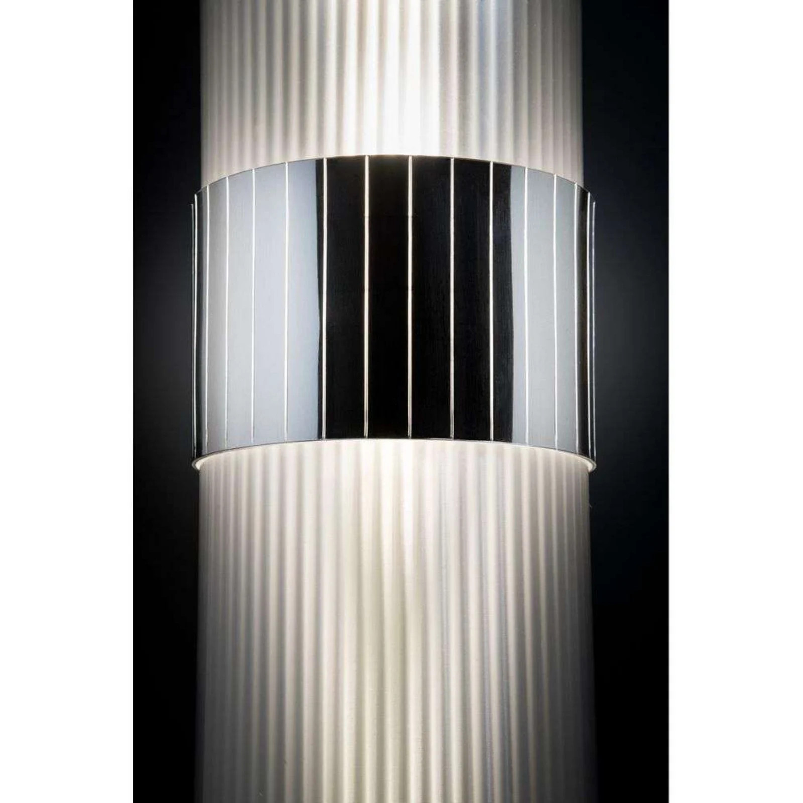 Slamp La Lollo Vloerlamp Satin Prism Silver met LED voor de woonkamer