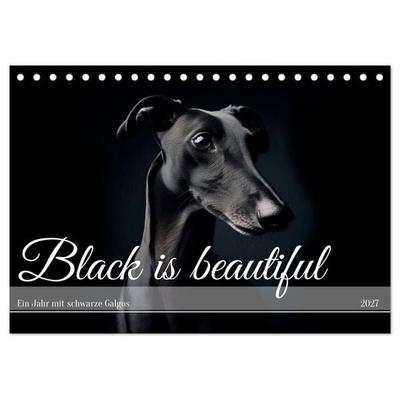 Black is beautiful (Tischkalender 2027 DIN A5 quer), CALVENDO Monatskalender