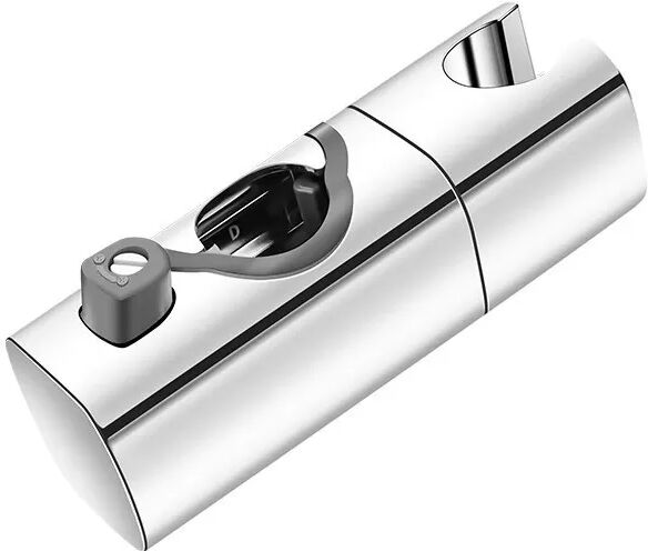 INF Verstellbare Duschkopfhalterung - Ohne Bohren, Universal Passform für 22-25mm Duschstangen Silber