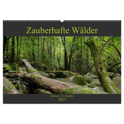Zauberwelt Wald (Wandkalender 2027 DIN A2 quer), CALVENDO Monatskalender