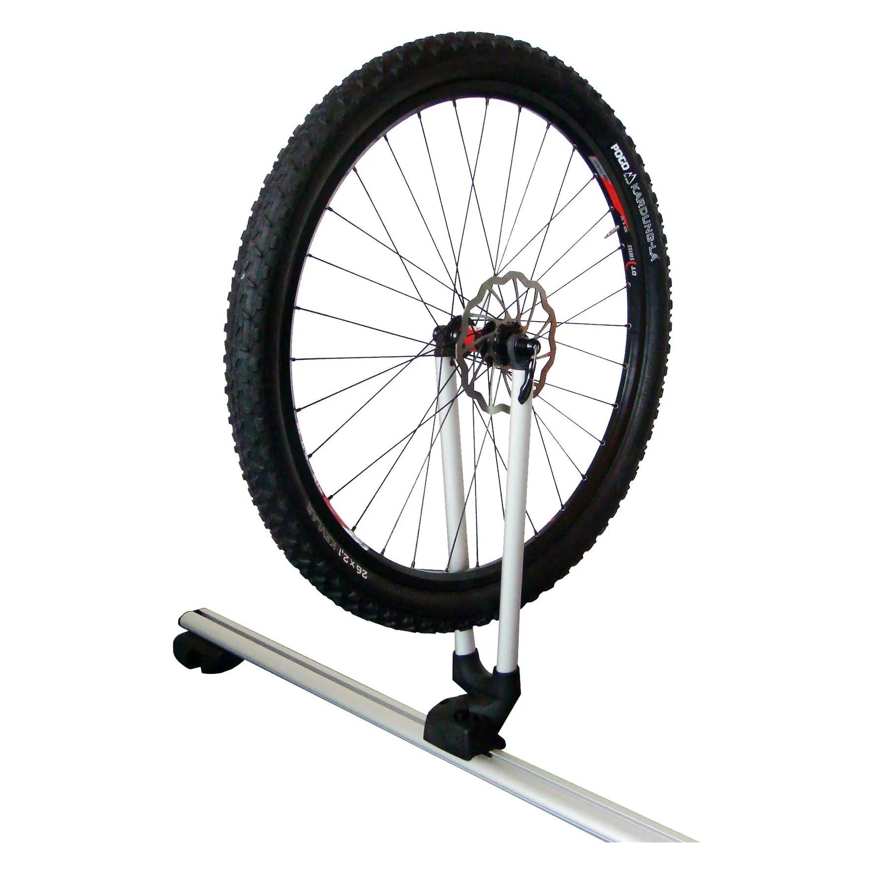 Atera Vorderradträger für Giro Speed Aluminium Silber Dachgepäckträger Zubehör (Silber) (082223)