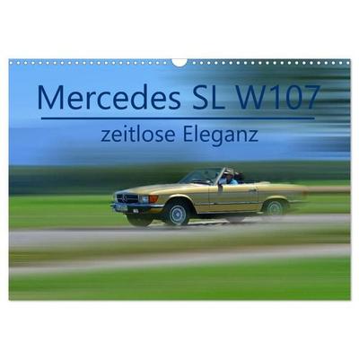 Mercedes SL W107 - zeitlose Eleganz (Wandkalender 2027 DIN A3 quer), CALVENDO Monatskalender