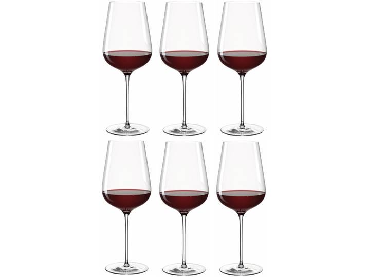 Rotweinglas-Set Leonardo Transparent Kristallglas H 26 cm 0.74 l 6 Stk - Rotweinglas-Set