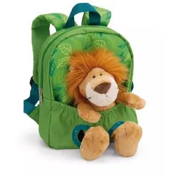 Nici: Rucksack mit Plüschfigur, grün - 21 x 26 cm